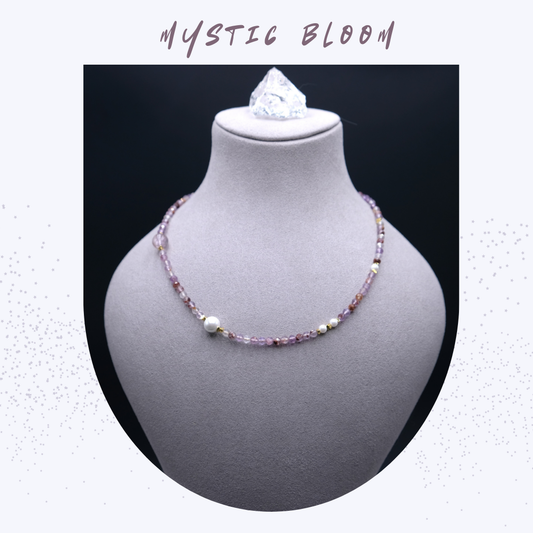 Mystic Bloom | Phantom Amethyst Crystal Violet Assay Necklace