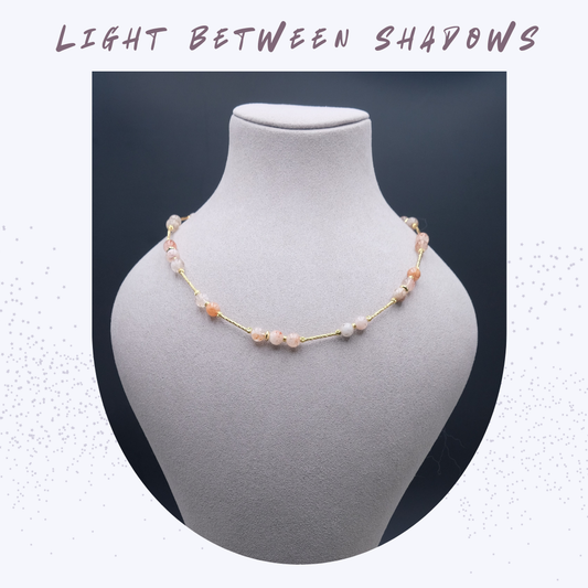 Light Between Shadows | Black Golden Super Seven & 18K Gold-Plated Necklace Set