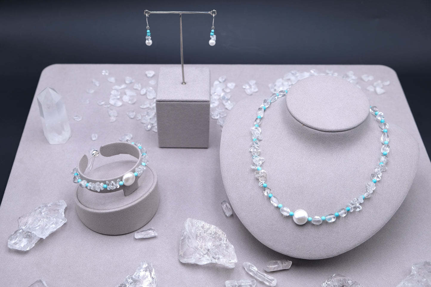 Sacred Summit | Himalayan Crystal & Premium Turquoise Set