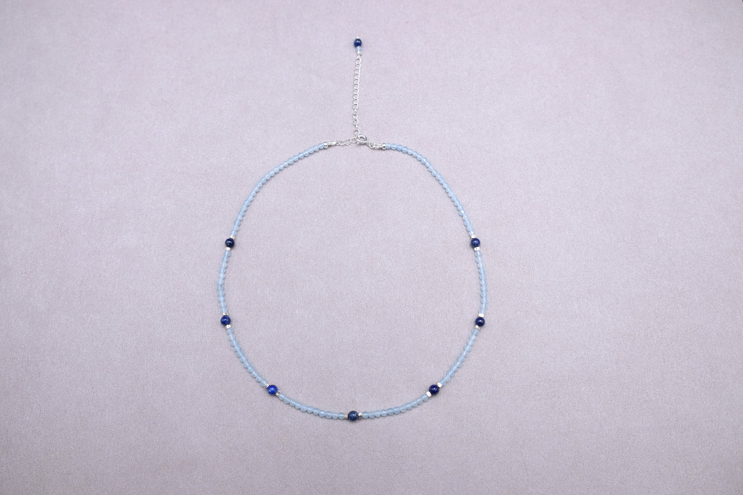 Ocean's Compass | Aquamarine & Azurite Necklace
