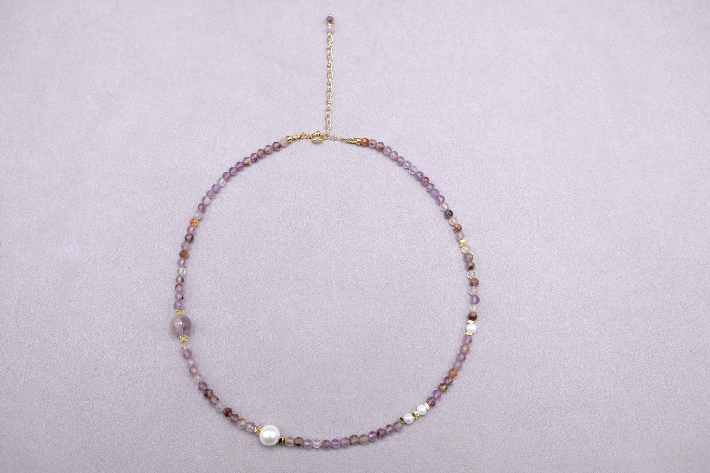 Mystic Bloom | Phantom Amethyst Crystal Violet Assay Necklace