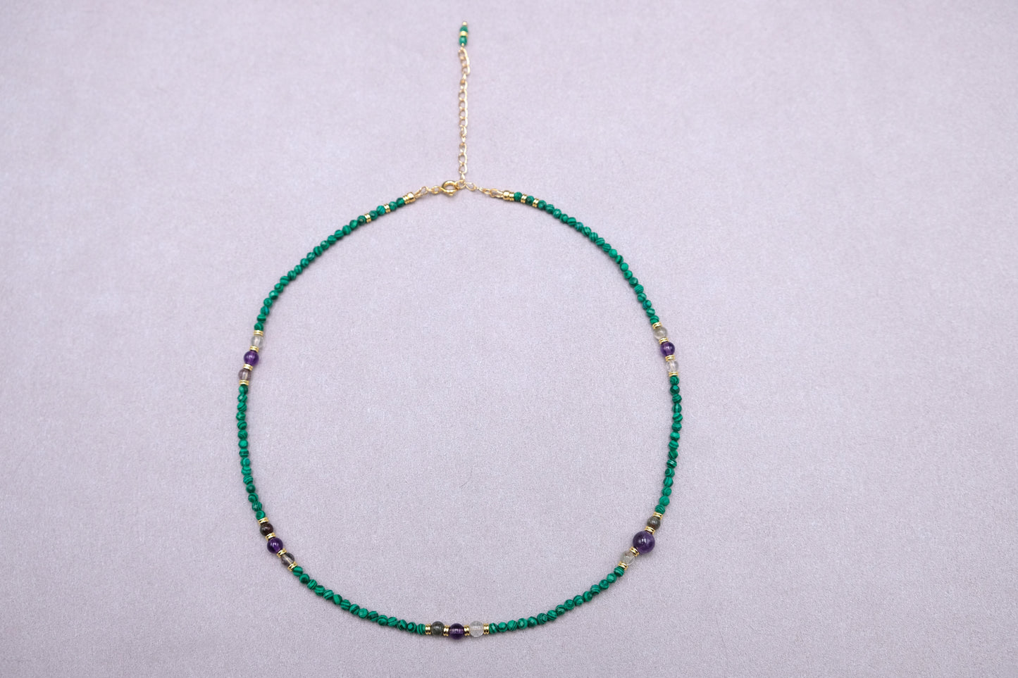 Forest Murmur | Malachite Green Phantom Quartz Necklace
