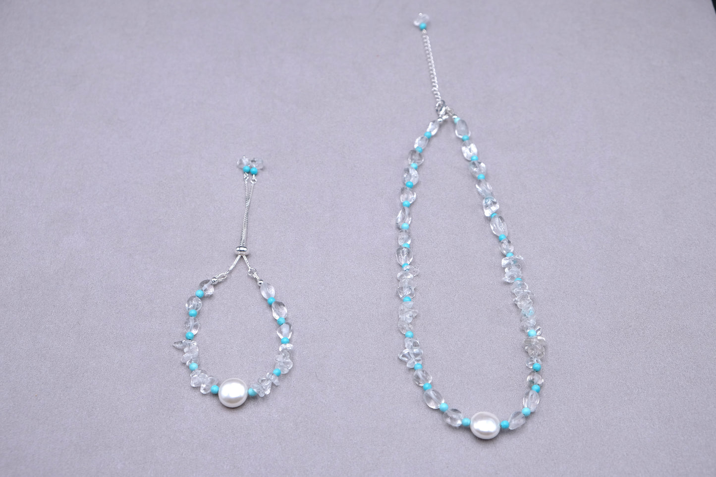 Sacred Summit | Himalayan Crystal & Premium Turquoise Set