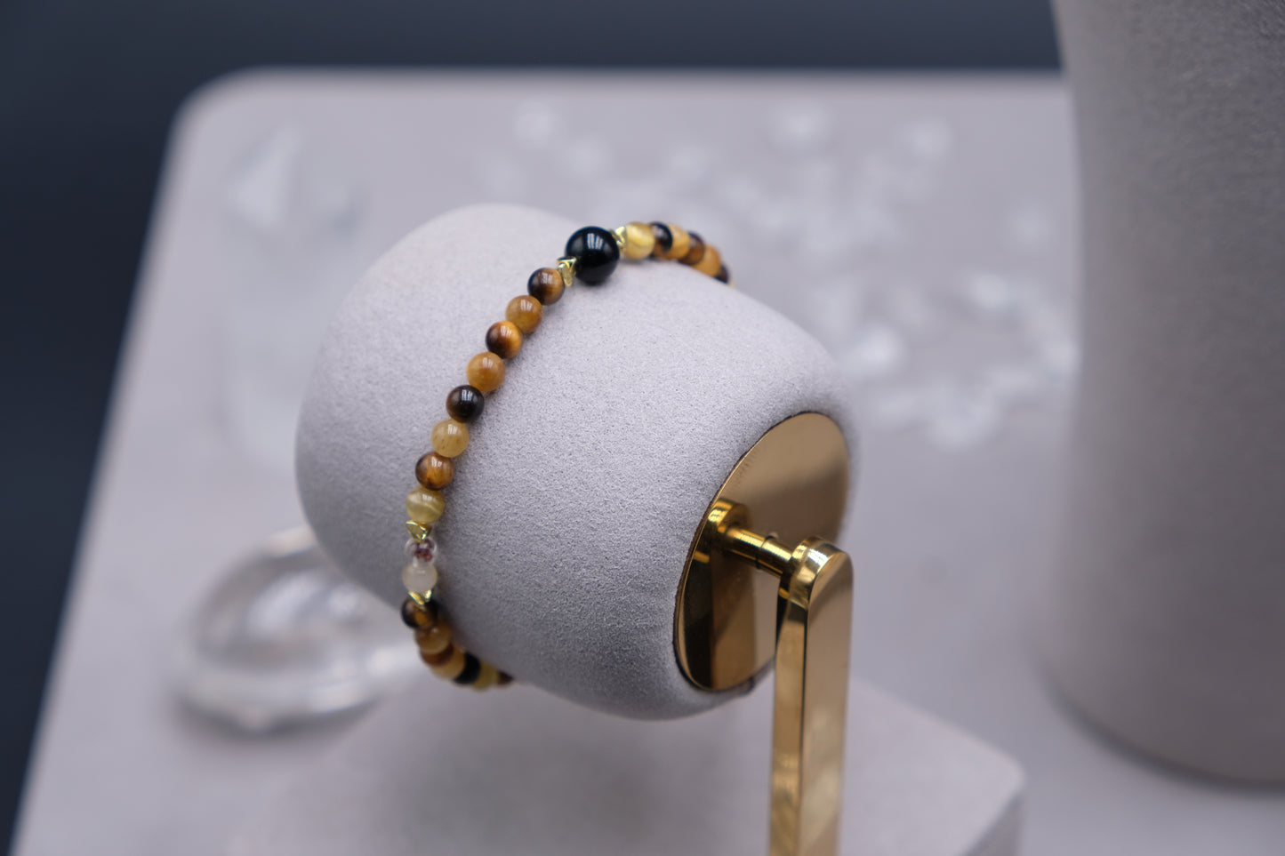 Fortune’s Resonance | Tiger’s Eye & Green Phantom Quartz Crystal Jewelry Set