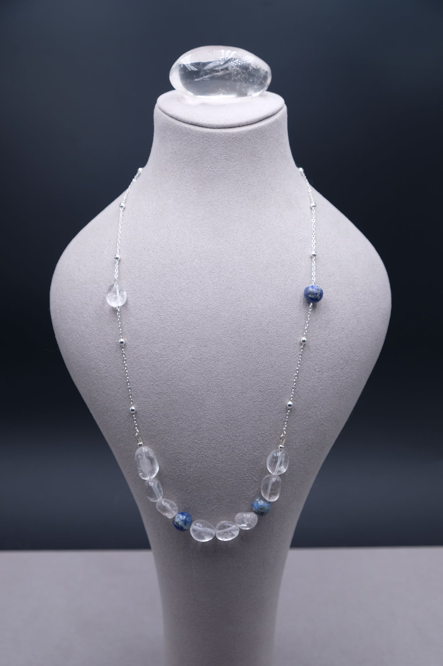 Earthbound Clarity — Clear Quartz · Map Stone  Jewerly Set