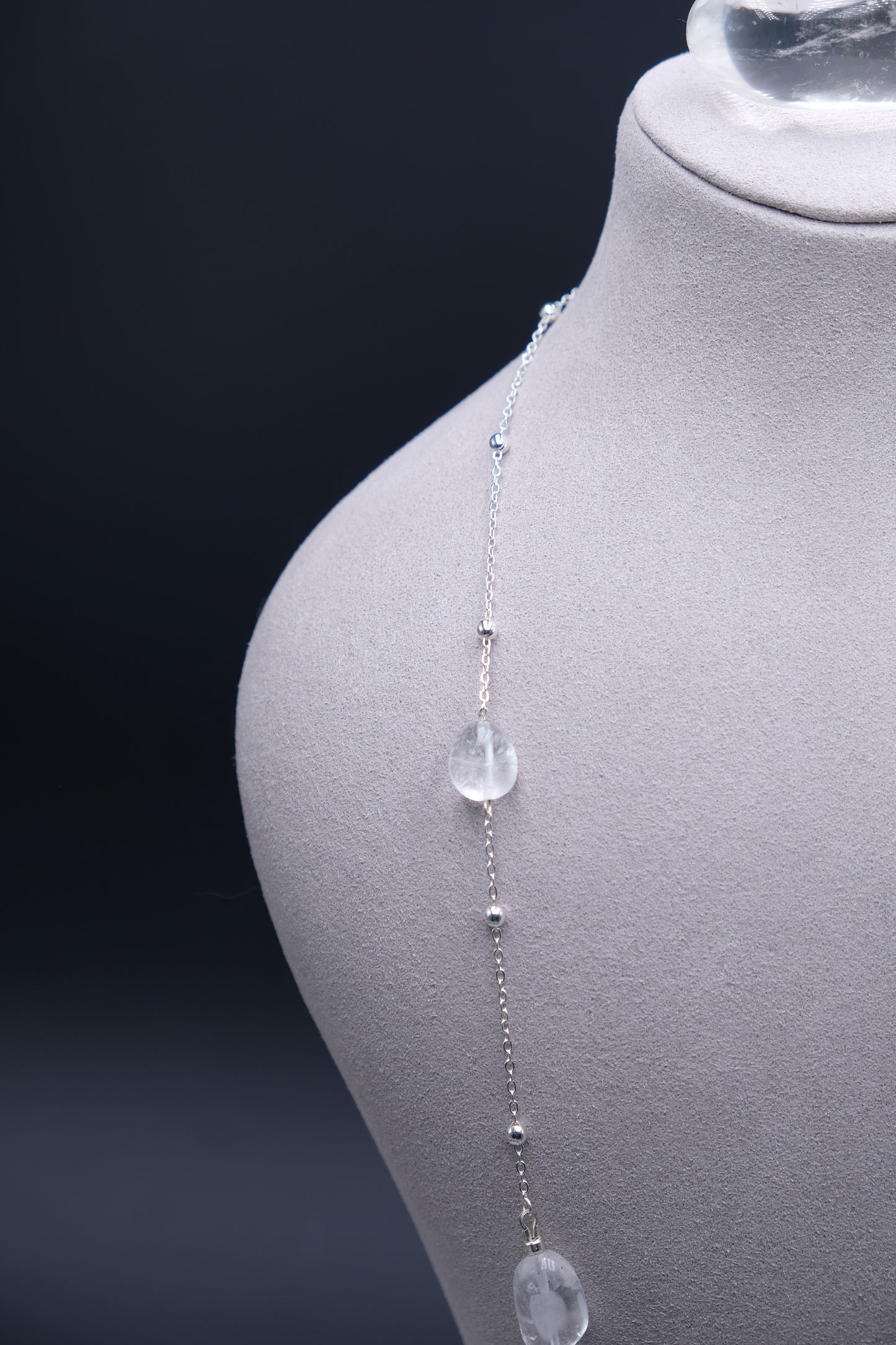 Earthbound Clarity — Clear Quartz · Map Stone  Jewerly Set