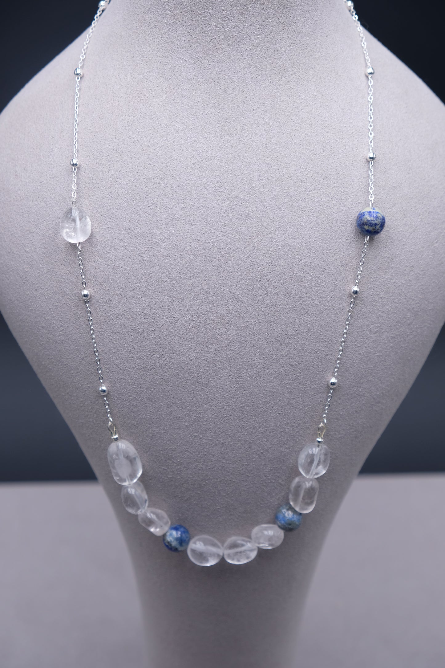 Earthbound Clarity — Clear Quartz · Map Stone  Jewerly Set