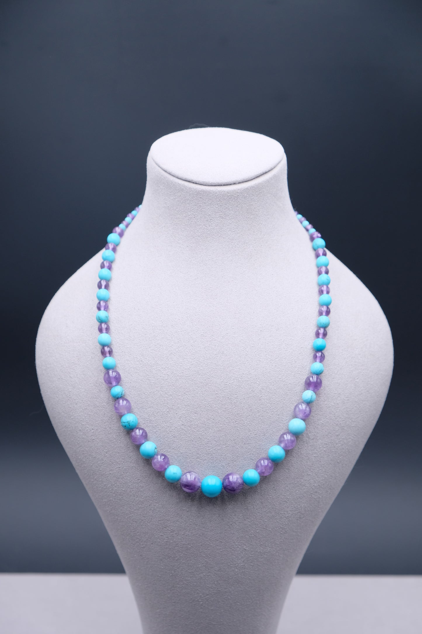 Amethyst Horizon  | Amethyst+Turquoise Necklace