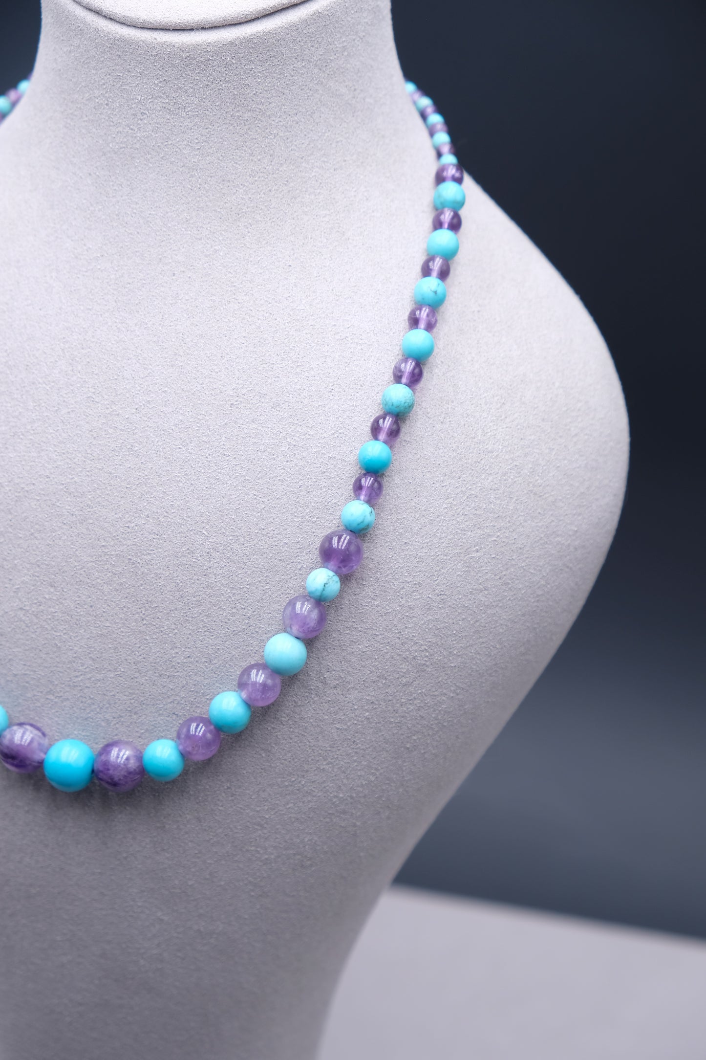 Amethyst Horizon  | Amethyst+Turquoise Necklace