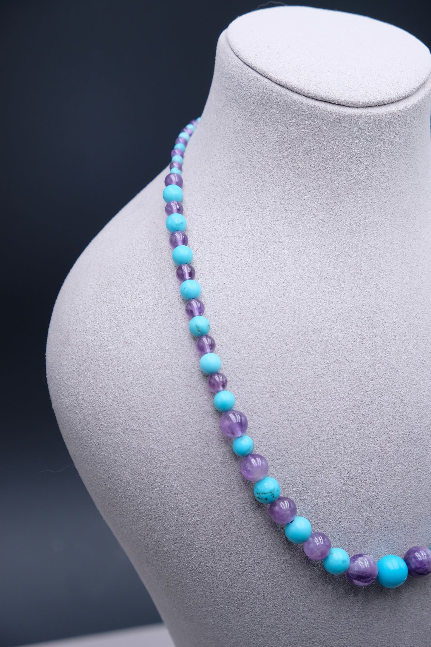 Amethyst Horizon  | Amethyst+Turquoise Necklace