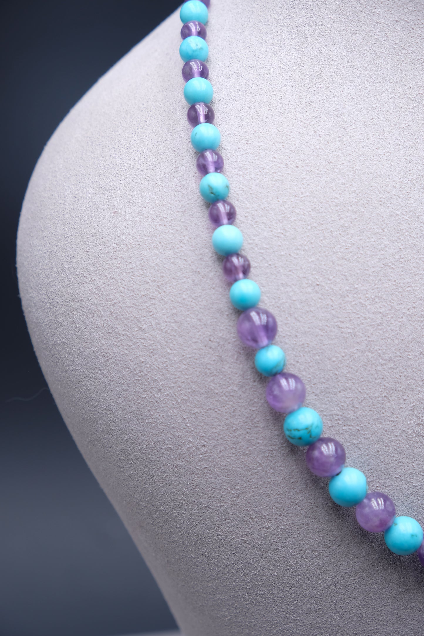 Amethyst Horizon  | Amethyst+Turquoise Necklace