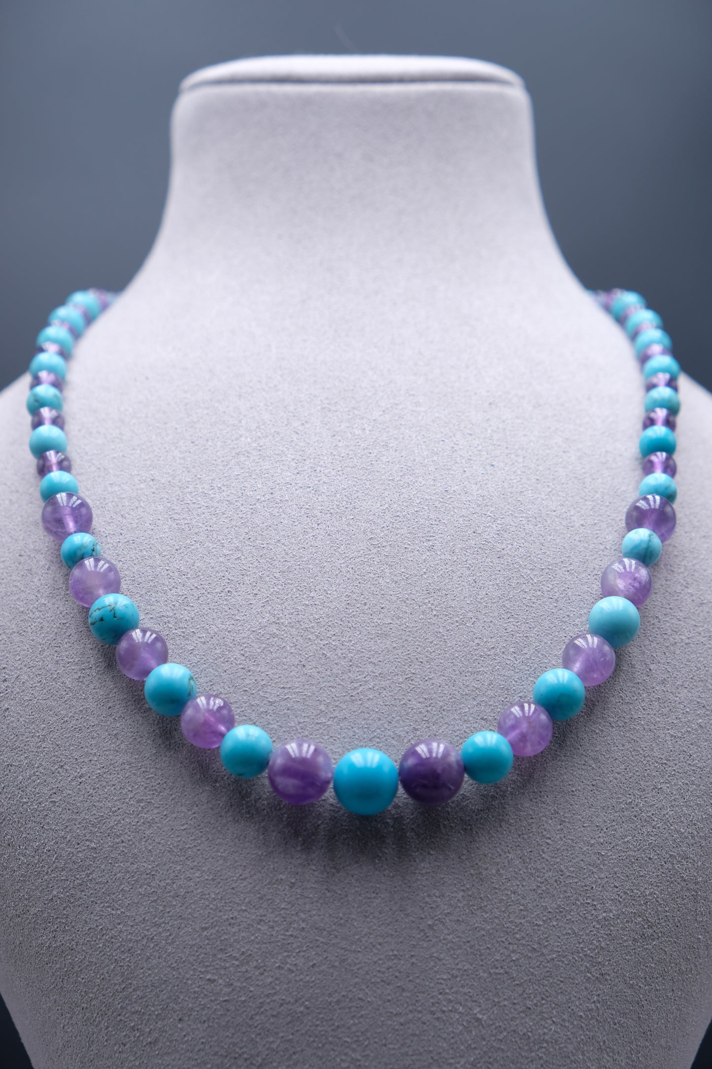Amethyst Horizon  | Amethyst+Turquoise Necklace