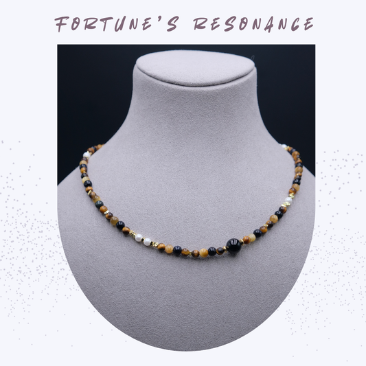 Fortune’s Resonance | Tiger’s Eye & Green Phantom Quartz Crystal Jewelry Set